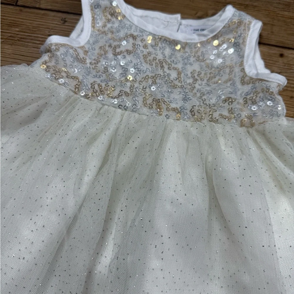 The Children's Place| White Baby Girl Dress | 0-3M